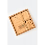 Set de 10 piese pentru nou nascut - 100% bumbac organic - Mustar, Baby Cosy JEMBC-CSY5106
