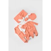 Set de 10 piese pentru nou nascut - 100% bumbac organic - Roz, Baby Cosy JEMBC-CSY5108