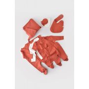 Set de 10 piese pentru nou nascut - 100% bumbac organic - Scortisoara, Baby Cosy JEMBC-CSY5105