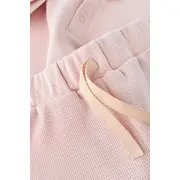 Set tricou cu panataloni scurti - 100% bumbac organic - Roz, Baby Cosy (Marime: 6-9 luni) JEMBC-CSYW1023-6