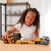 Camion majorette volvo cu remorca si buldozer hubs213726000