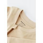 Salopeta cu fermoar cu maneca lunga si panataloni lungi - 100%bumbac organic - Crem, Baby Cosy (Marime: 6-9 luni) JEMBC-CSY3033-6