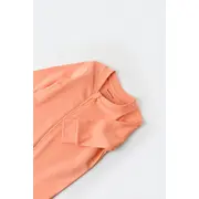 Salopeta cu fermoar cu maneca lunga si panataloni lungi - 100%bumbac organic - Roz Piersica, BabyCosy (Marime: 18-24 Luni) JEMBC-CSY3038-18