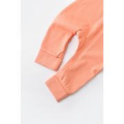 Salopeta cu fermoar cu maneca lunga si panataloni lungi - 100%bumbac organic - Roz Piersica, BabyCosy (Marime: 3-6 Luni) JEMBC-CSY3038-3