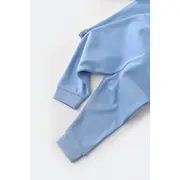 Set bluzita cu maneca lunga si panataloni lungi - bumbac organic 100% - Bleu, Baby Cosy (Marime: 12-18 Luni) JEMBC-CSY3031-12