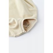 Set bluzita cu maneca lunga si panataloni lungi - bumbac organic 100% - Crem, Baby Cosy (Marime: 6-9 luni) JEMBC-CSY3027-6