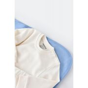 Set bluzita cu maneca lunga si panataloni lungi - bumbac organic 100% - Ecru, Baby Cosy (Marime: 9-12 luni) JEMBC-CSY3028-9