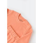 Set bluzita cu maneca lunga si panataloni lungi - bumbac organic 100% - Roz, Baby Cosy (Marime: 3-6 Luni) JEMBC-CSY3032-3