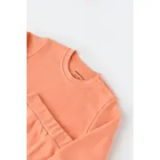 Set bluzita cu maneca lunga si panataloni lungi - bumbac organic 100% - Roz, Baby Cosy (Marime: 3-6 Luni) JEMBC-CSY3032-3