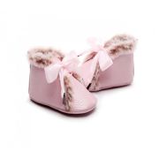 Ghetute roz sidefat imblanite cu fundita din satin AMXH0223-4-sa5
