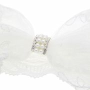 Bentita eleganta pentru bebeluse - fundita brodata (marime disponibila: 0-12 luni) adhc114.0-12 luni
