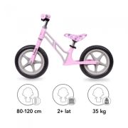 Bicicleta fara pedale cu cadru din magneziu kidwell comet - pink gray edeedirobicom01a3