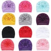 Caciulita tip turban cu floare aplicata in fata MBMZ070-CT11