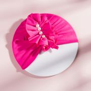 Caciulita tip turban cu perlute aplicate in fata MBMZ046-CT7