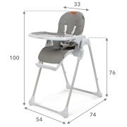 Scaun de masa multifunctional kidwell beno - gray edeedikrwyben02a1