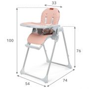 Scaun de masa multifunctional kidwell beno - pink edeedikrwyben01a1