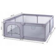 Tarc de joaca pentru copii 180 x 200 cm kidwell fanko - gray edeedikomofan01a3