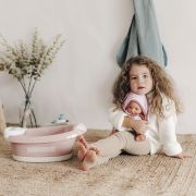 Cadita pentru papusa smoby baby nurse baleno bath roz cu accesorii hubs7600220368