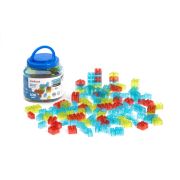 Joc de constructii cu 100 piese translucide - okeml32162