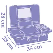 Jucarie smoby gentuta cosmetica frozen beauty vanity cu accesorii hubs7600320153