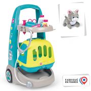 Jucarie smoby set veterinar cu carucior si pisica hubs7600340402