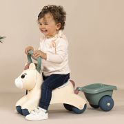 Masinuta de impins smoby pony cu remorca hubs7600140502