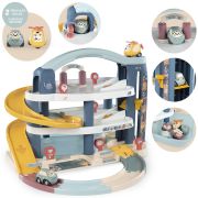 Pista de masini smoby big garage cu masinuta si elicopter hubs7600140203