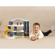 Pista de masini smoby big garage cu masinuta si elicopter hubs7600140203