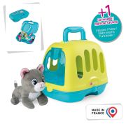 Set smoby veterinary case, trusa veterinar cu pisica, cusca de transport si accesorii hubs7600340302