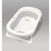 Cadita pliabila xl cu suport anatomic kasia grey, include jucarie lvtk5904067518735