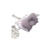 Cadita pliabila xl cu suport anatomic kasia grey, include jucarie lvtk5904067518735