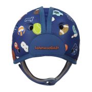 Casca protectie bebelusi cu spuma flexibila, ultrausoara, reglabila, 7-24 luni, albastra, SafeHeadBaby Sporty, SHB004