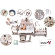Centru de ingrijire pentru papusi smoby baby nurse doll`s play center maro cu 23 accesorii hubs7600220376