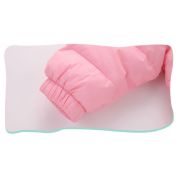 Combinezon roz din fas pentru fetite - Teddy AM08-209