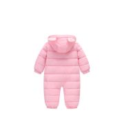 Combinezon roz din fas pentru fetite - Teddy AM08-209
