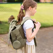 Ghiozdan Childhome My School Bag Kaki ERF5420007163914