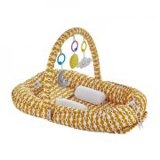 Salteluta Baby Nest cu bara jucarii Between parents (Culoare: Roz) JEMbj_4897