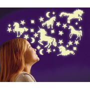 Set reflectorizant - unicorni, stele si luna