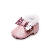 Pantofiori roz imblaniti - shine (marime disponibila: 3-6 luni (marimea 18 incaltaminte)) lihz00301-2-p8.3-6 luni (marimea 18 incaltaminte)