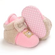 Cizmulite plusate roz cu crem pentru fetite - Teddy AMD27-3-p19