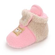 Cizmulite plusate roz cu crem pentru fetite - Teddy AMD27-3-p19
