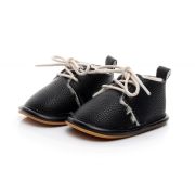 Ghetute negre imblanite, cu sireturi MBHZ202-10-c1