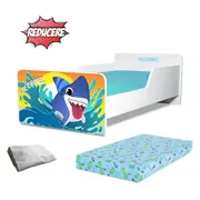 Pat copii Rchinel 2-12 ani + saltea 160x80x12 cm + husa impermeabila - PC-PCH-PRO-STR-REC-80