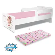 Pat fetite Start Balerina P2 2 varianta 2-8 ani cu saltea cu lana inclusa - PC-P-MOK-BAL-P2-70