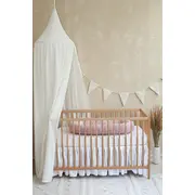 Baldachin Suspendat Multifunctional, Bumbac Brodat, Alb, 300x50 Cm, Babyly Pjb4194712