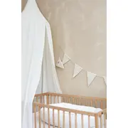 Baldachin Suspendat Multifunctional, Bumbac Brodat, Alb, 300x50 Cm, Babyly Pjb4194712