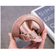 Cizme imblanite roz sidefat cu catarama MB8201-3-DE10