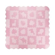 Covoras de joaca Puzzle 150x150 cm, Momi Zawi - Pink KRTMAED00012
