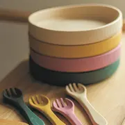 Petite&Mars - Farfurie din silicon fara BPA, Cu ventuza, TAKE&MATCH, 6 luni+, 400 ml, Ocru BYN708819