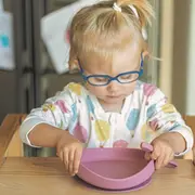 Petite&Mars - Farfurie din silicon fara BPA, Cu ventuza, TAKE&MATCH, 6 luni+, 400 ml, Roz BYN708820